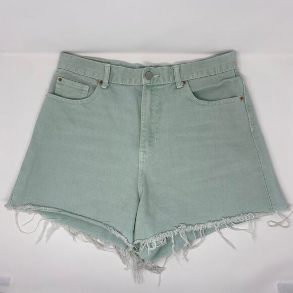 BDG Mint Green A-line Short Raw Hem 31 - Picture 11 of 12